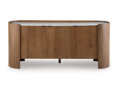 Brown/White Accent Cabinet, product view 2 - 2