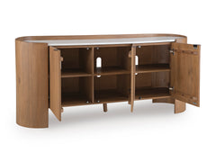 Brown/White Accent Cabinet, product view 3 - 3