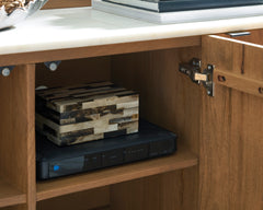 Brown/White Accent Cabinet, product view 5 - 5
