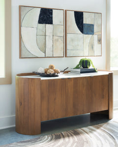 Brown/White Accent Cabinet, product view 6 - 6