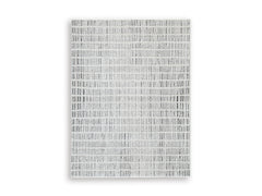 Ivory/Black 64" x 84", complete rug product view - 5