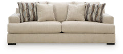 Oatmeal, complete sofa front view - 3
