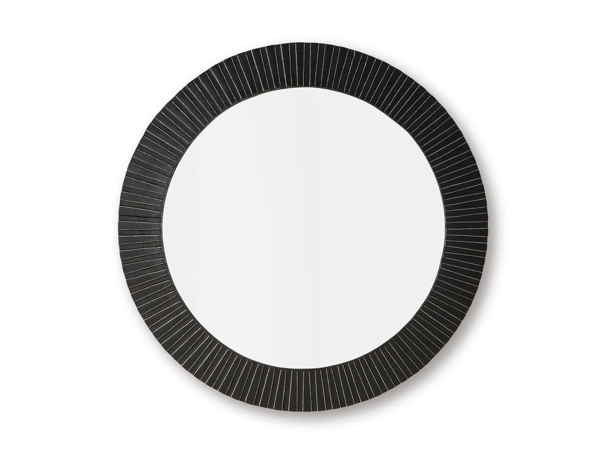 Black Accent Mirror, full product view