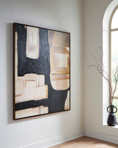 Black/Brown/Cream Feyville wall art, product view 5 - 5