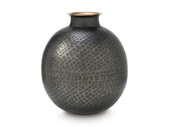 Pewter/Gold Finish 14.88-inch height vase, product view 2 - 5
