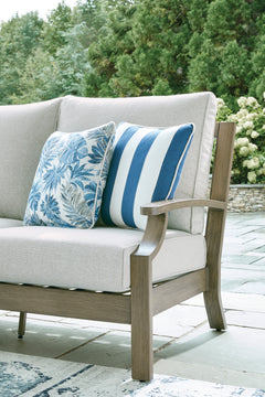 Brown/Beige Sofa with Cushion, product view 3 - 5