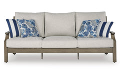 Brown/Beige Sofa with Cushion, product view 4 - 3