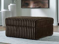 Chocolate, ottoman in room; accessories excluded - 2