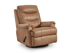 Butternut / Swivel Glider Recliner, complete recliner upright - 5
