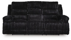 Onyx, complete power reclining sofa, closed front view - 5