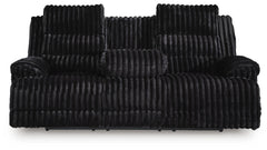 Onyx, complete sofa with drop-down table open - 8