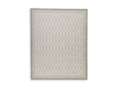 Gray 97.5" x 121.75", complete rug product view - 5