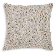 Ivory/Gray/Gold / Throw Pillow, complete pillow front - 1