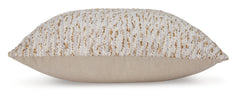 Ivory/Gray/Gold / Throw Pillow, side view - 3