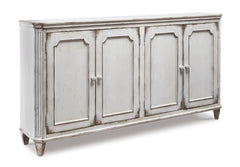 Antique White accent cabinet, full product view - 1