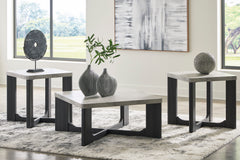 Two-tone Gray three-piece table set, product view 3 - 9
