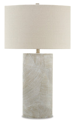 Brown / Table Lamp, complete lamp with shade - 1