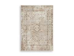 Brown/Beige/Gray 59.25" x 82", complete rug product view - 5