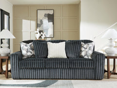 Gunmetal, complete sofa in room - 6