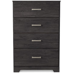 Charcoal, full front view of chest - 2