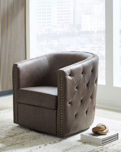 Granite Tufted Swivel Accent Chair, product view 4 - 9