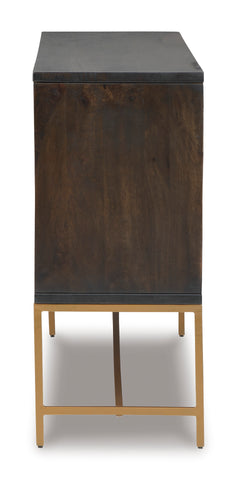 Brown/Gold Finish Accent Cabinet, view 6 - 6