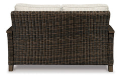 Medium Brown Loveseat w/Cushion, product view 2 - 2