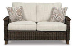 Medium Brown Loveseat w/Cushion, product view 3 - 3
