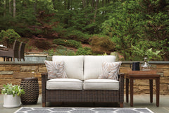 Medium Brown Loveseat w/Cushion, product view 4 - 4
