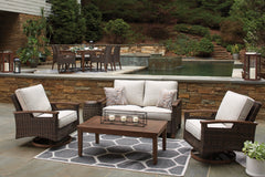 Medium Brown Loveseat w/Cushion, product view 5 - 5