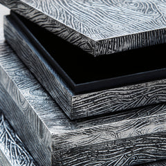 Antique Pewter Finish Keldy three-box set, product view 4 - 4