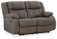 Gunmetal, complete loveseat, angled view - 3