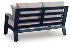 Navy Blue/Driftwood, rear loveseat view - 4