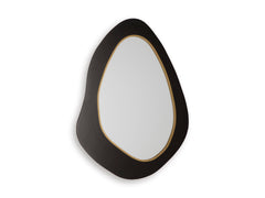 Black/Gold Finish Accent Mirror, view 1 - 1