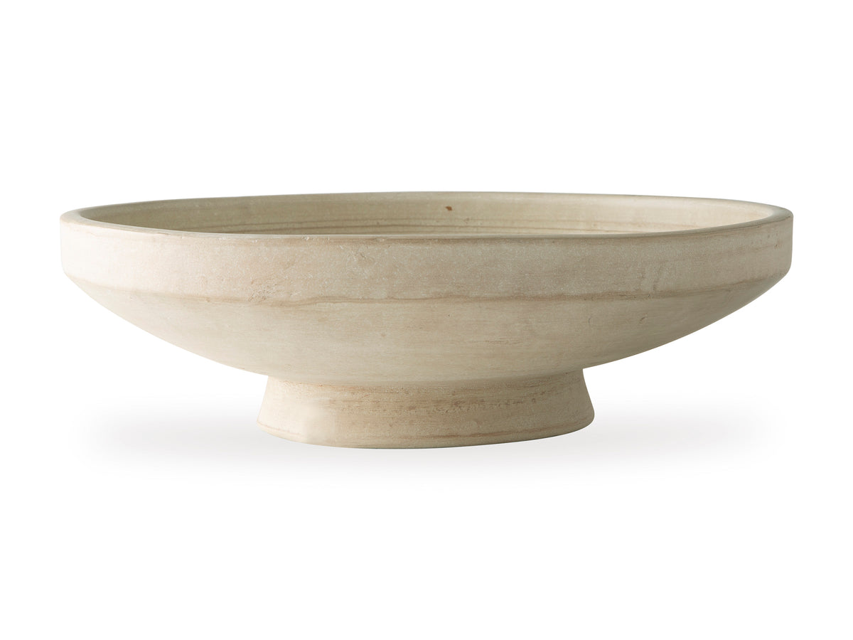 Antique Beige decorative bowl, full product view