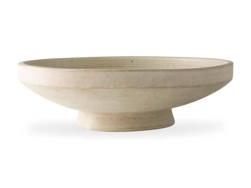 Justy Antique Beige Terra Cotta Pedestal Bowl