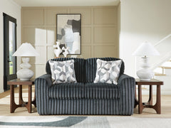 Gunmetal, complete loveseat in room - 6