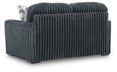 Gunmetal, complete loveseat, rear view - 8