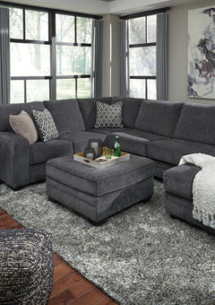 Slate, ottoman in coordinated room; other furniture excluded - 3