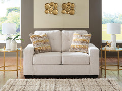 Stone, loveseat in room; other furniture and decor excluded - 6