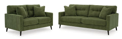 Olive / Sofa + Loveseat, complete matching set - 1