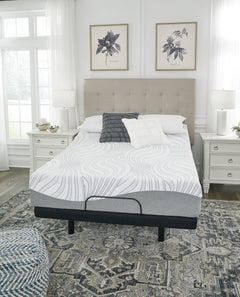 White Twin, mattress in room, front angle; base and furnishings excluded - 6