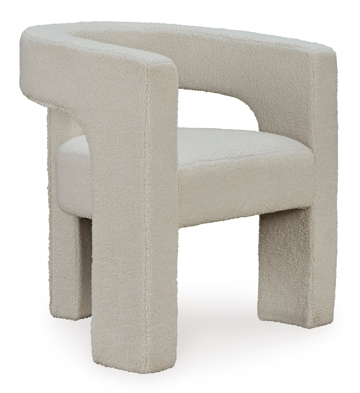 Ivory Ivory Upholstered Accent Chair, full product view