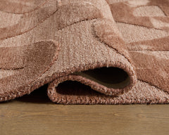 Clay 91.5" x 118", rolled rug backing detail - 4