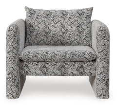 Black/White Accent Chair, product view 2 - 2