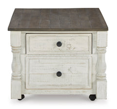 White/Gray four drawer lift top coffee table, product view 4 - 4