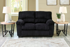 Onyx, complete loveseat in a room; accessories excluded - 6