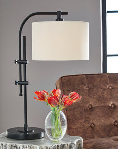 Black table lamp, product view 2 - 2