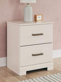 White, nightstand in room setting - 5