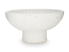 White/Black speckled terra cotta bowl, product view 2 - 2